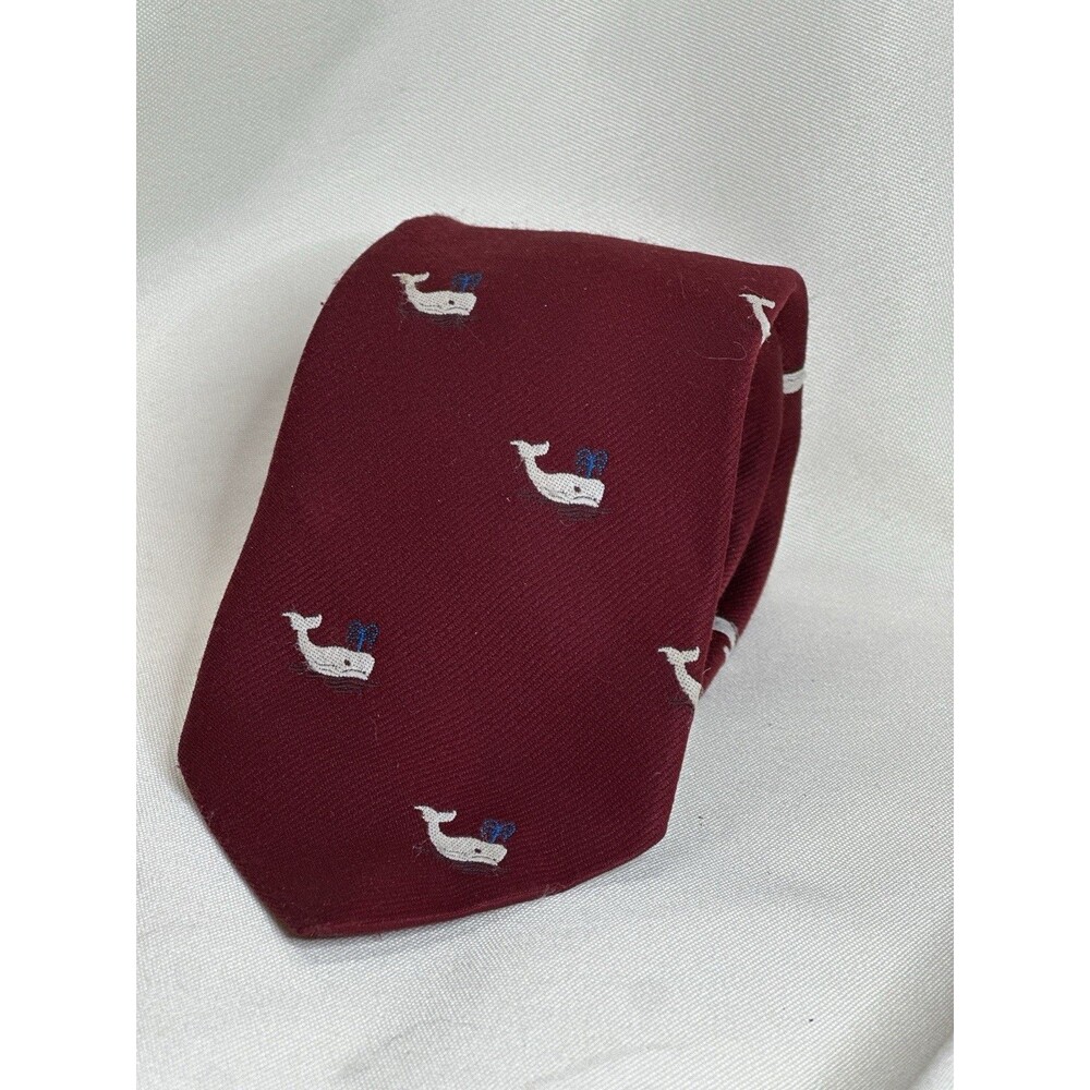Vintage 1976 Whale Yale Co-Op Tie Crested Clubs by Blanford USA Made